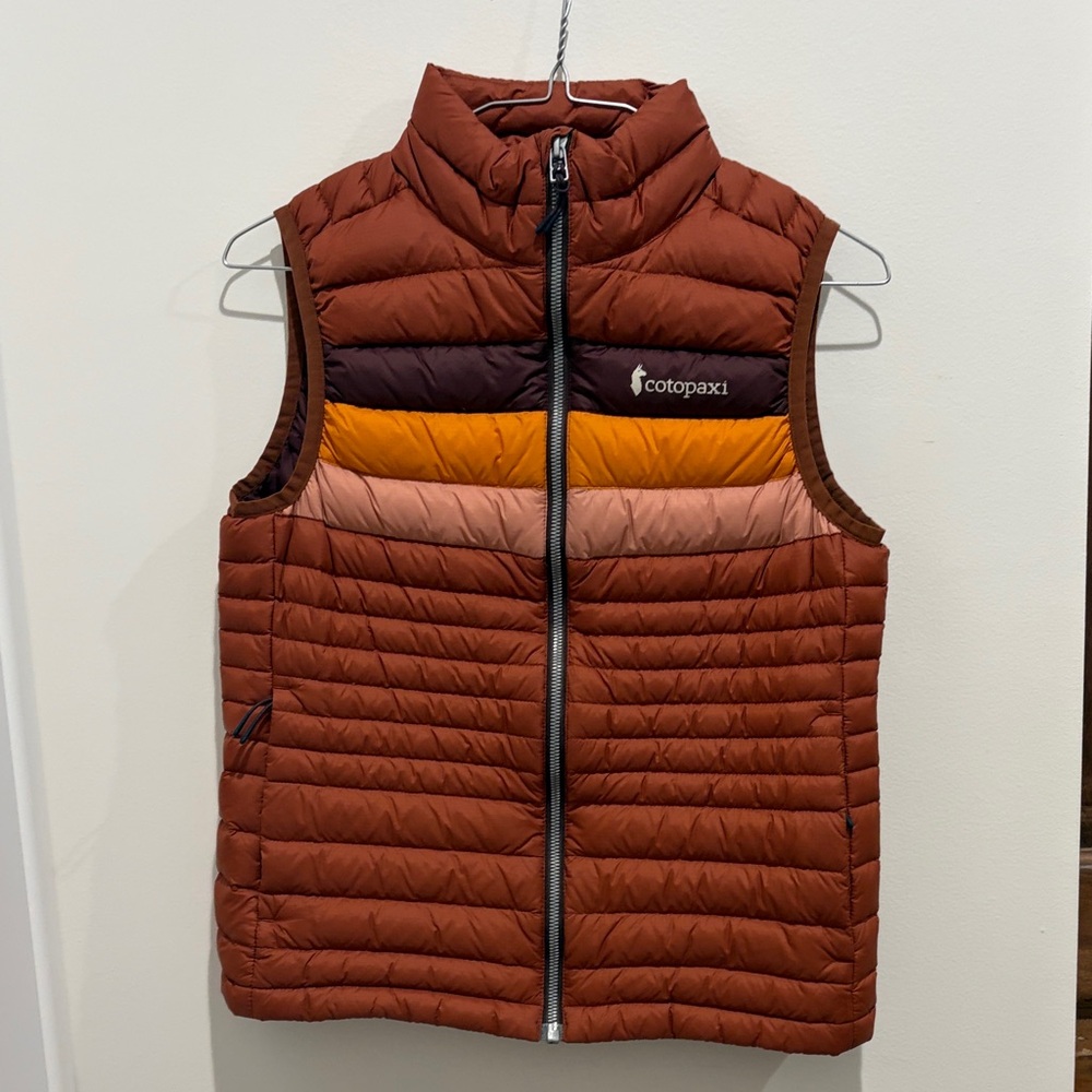 Cotopaxi Colorblock Puffer Vest in Earth Tones